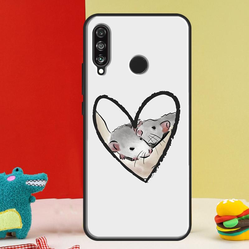 

Mouse Rat For Huawei Nova Y91 Y90 Y60 Y70 Y72 Y61 9 10 SE 12i 12s 11i 5T P60 Pro P20 P30 P40 Lite Case Huawei P30 Pro