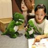 35cm Green Dinosaur Doll Simulation Plush Toy Handmade Doll Cartoon Anime Cute Pillow Cushion Home Decoration Children's Birt