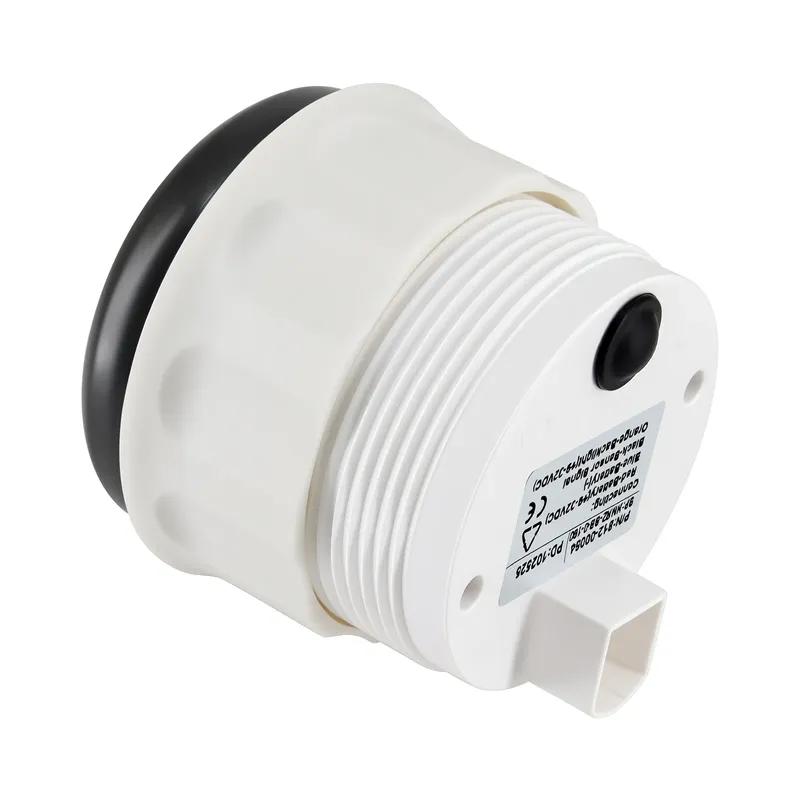 52MM Ruderwinkelanzeige mit 8-farbiger Hintergrundbeleuchtung Wasserdichte Ruderpositionanzeige mit Sensor 0-190 Ohm für Boot Yacht Marine