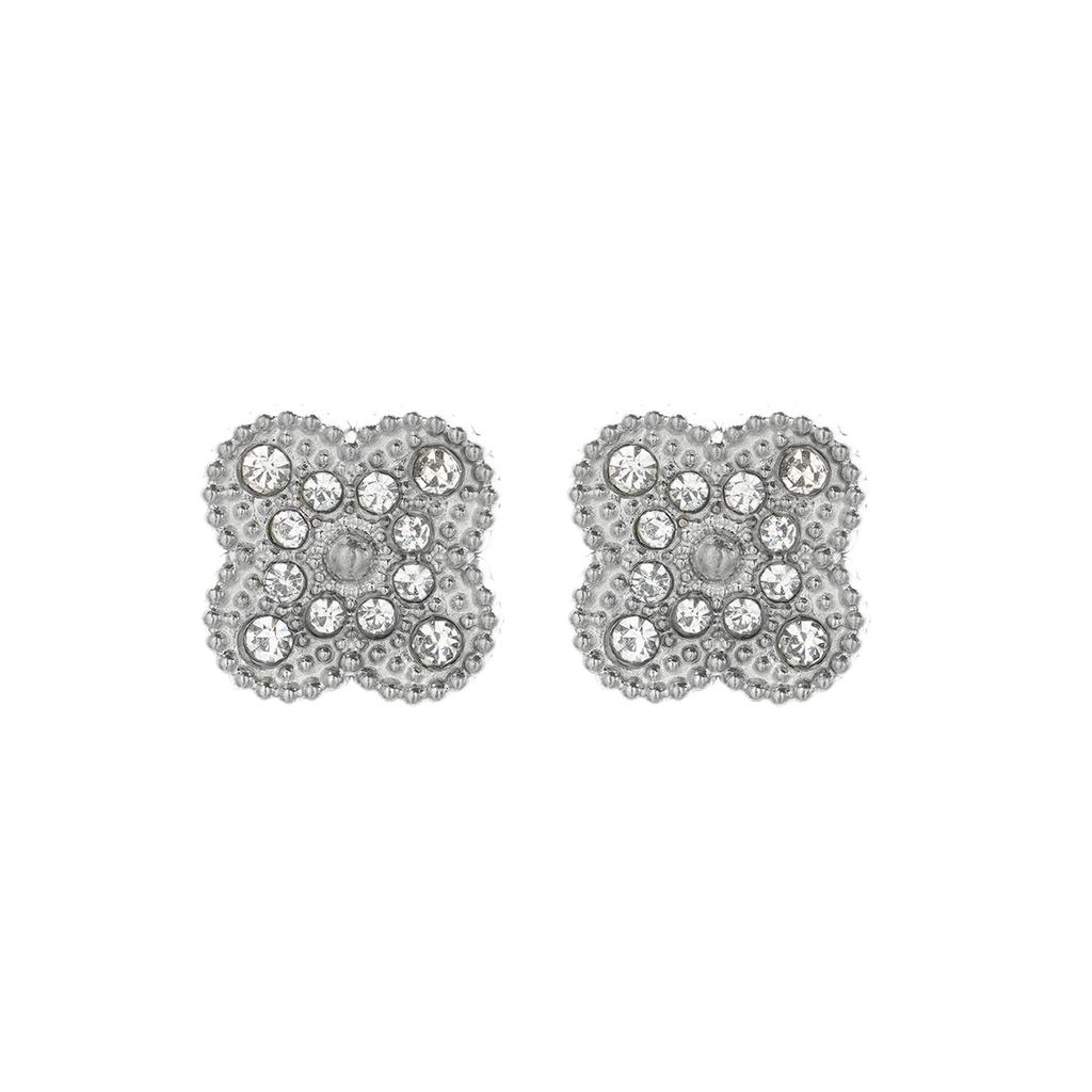 Fashion Earrings Four-leaf Clover Earrings Female Light Luxury Simple 18k Earrings Small Titanium Steel Earrings