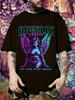 Angel Passion Graphic T-shirt - Casual Short Sleeve Crew Neck