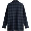 Calvin Klein Vintage Loose Brushed Plaid Shirt Men Shirts Blue J326183