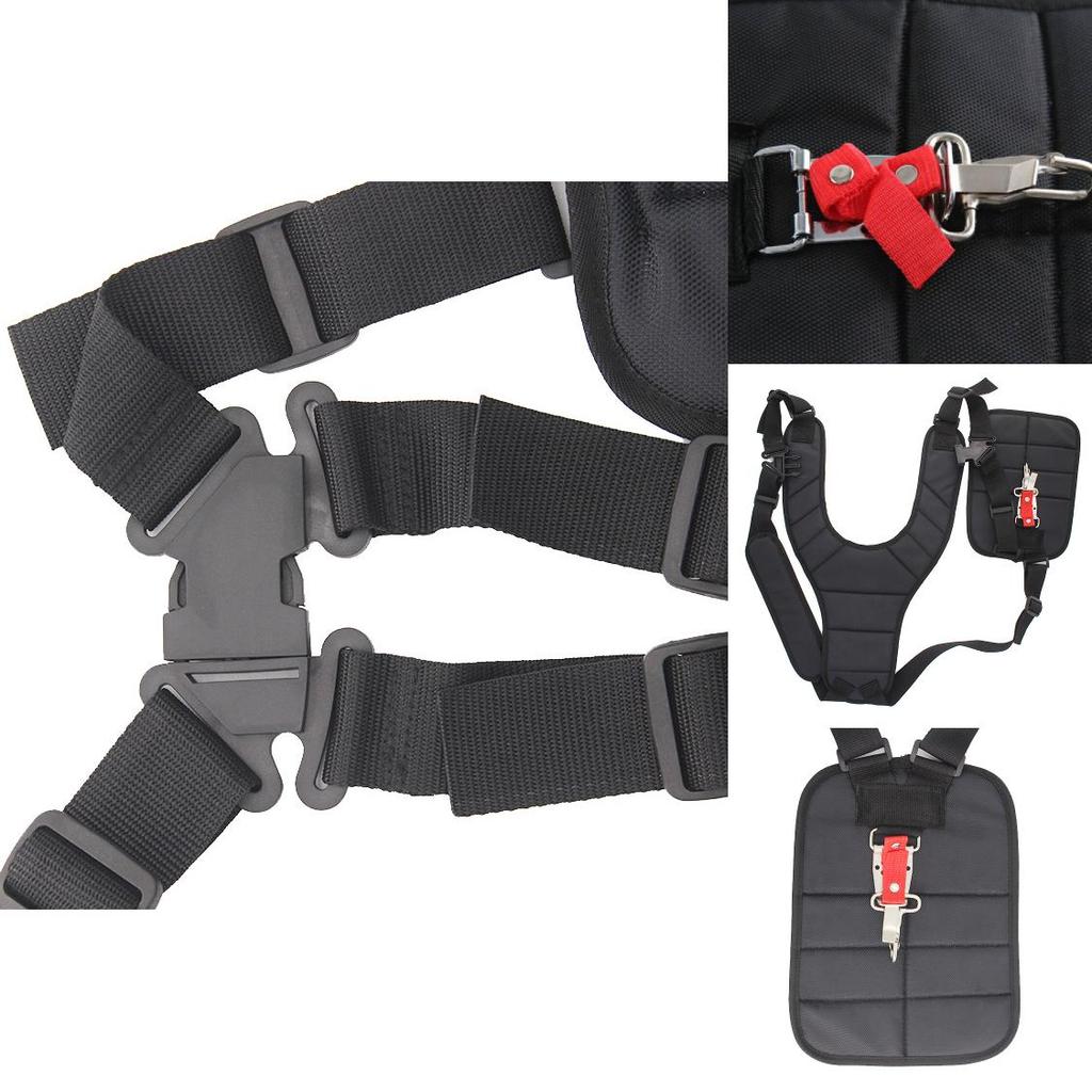 Ergonomic Double Shoulder Strap For Grass Trimmers Heavy-duty Secure Fit Brush Cutter Harness