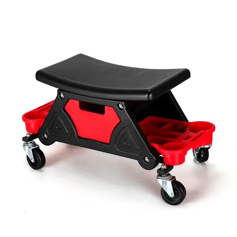 Multi-Function Creeper Chair Mechanic for Wax Polishing Projects Mobile Car Beauty Construction Stool Car Wash Auxiliary Tool