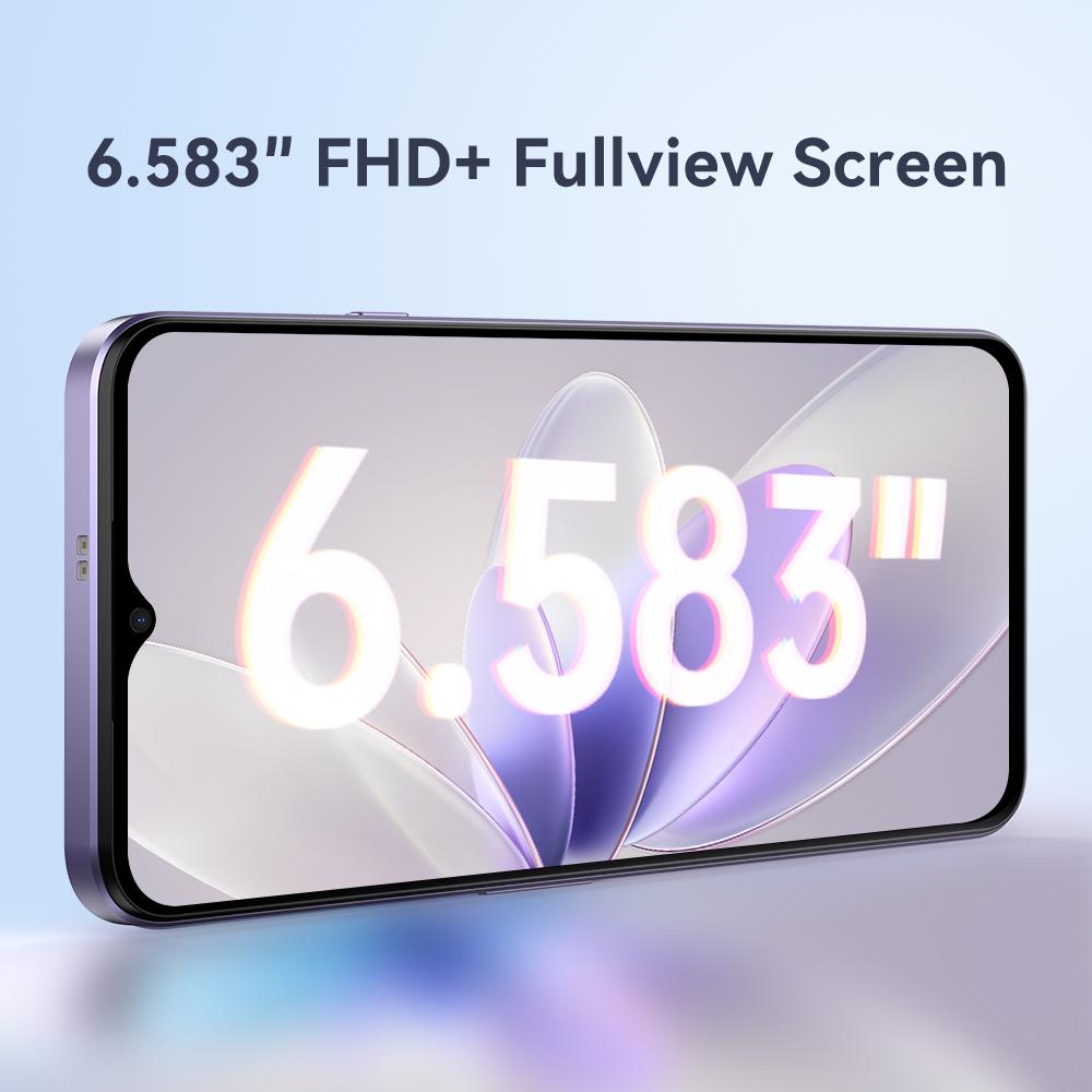 Cubot P80, Globální verze Android 13 Smartphone, 8 GB RAM, 256 GB ROM, NFC, 6,583palcový FHD+ displej, 48MP+24MP, 5200mAh baterie