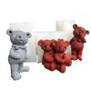 Cute Bear Candle Silicone Mold for Candle Making,Aromatherapy Candle Resin Mould Ornaments Epoxy Resin Casting Mold