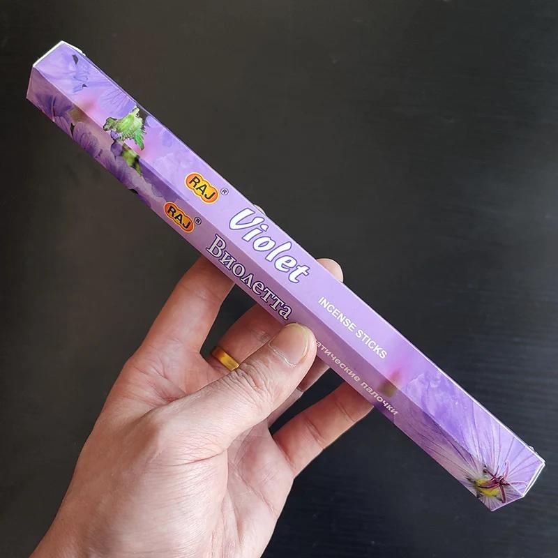 Y 20 Varillas/caja Incienso Indio Salvia Blanca Lavanda Aromaterapia LÍNEA PALO SANTO Varilla de Incienso Hogar Dormitorio Baño Fragancia para el Hogar Tibetano