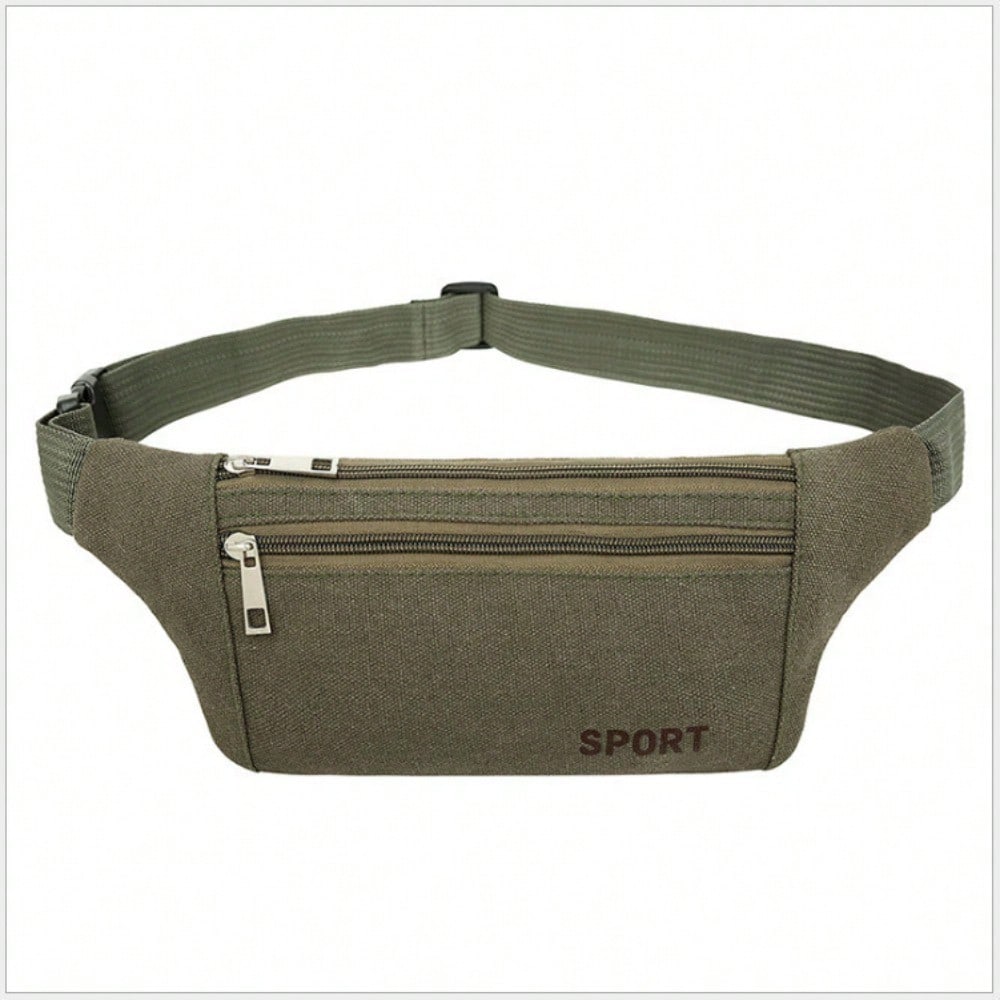 New Men's Waist Bag for Outdoor Leisure, Large Capacity Business Cashier, Coins, and Mobile Phone Pocket