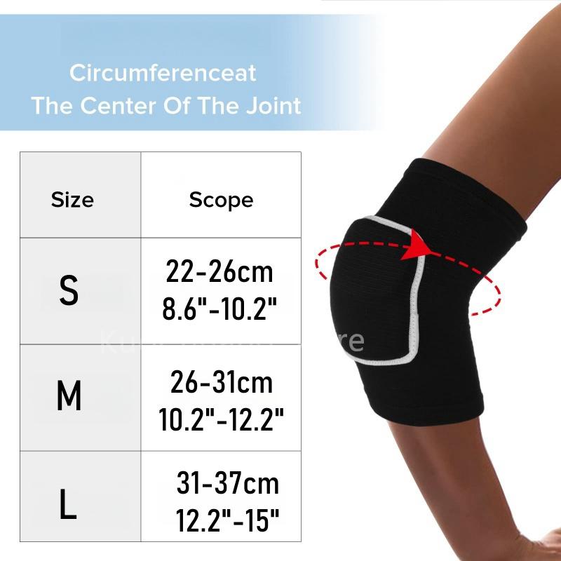 1Pair Sports Elbow Pads for Men Women Kids Elbow Protector Arm Braces for Dance Yoga Volleyball Football Running Cycling Tennis