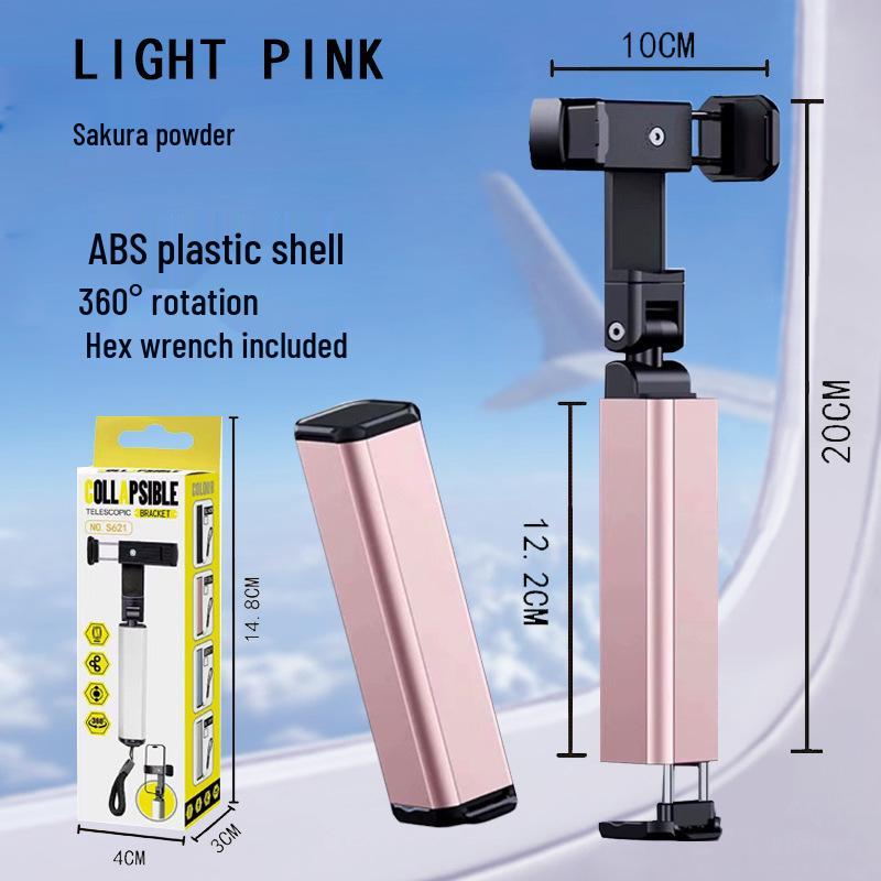 Portable Rotatable Aluminum Alloy Travel Stand for Airplane and High-speed Rail