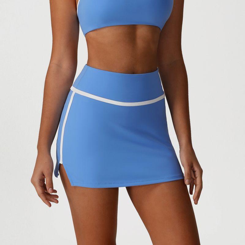 Foreign Trade New Sports Running Yoga Short Dress High Waist Buttock Lifting Fitness Quick-Drying Tennis Skirt Outdoor Sports Leisure Skirts
