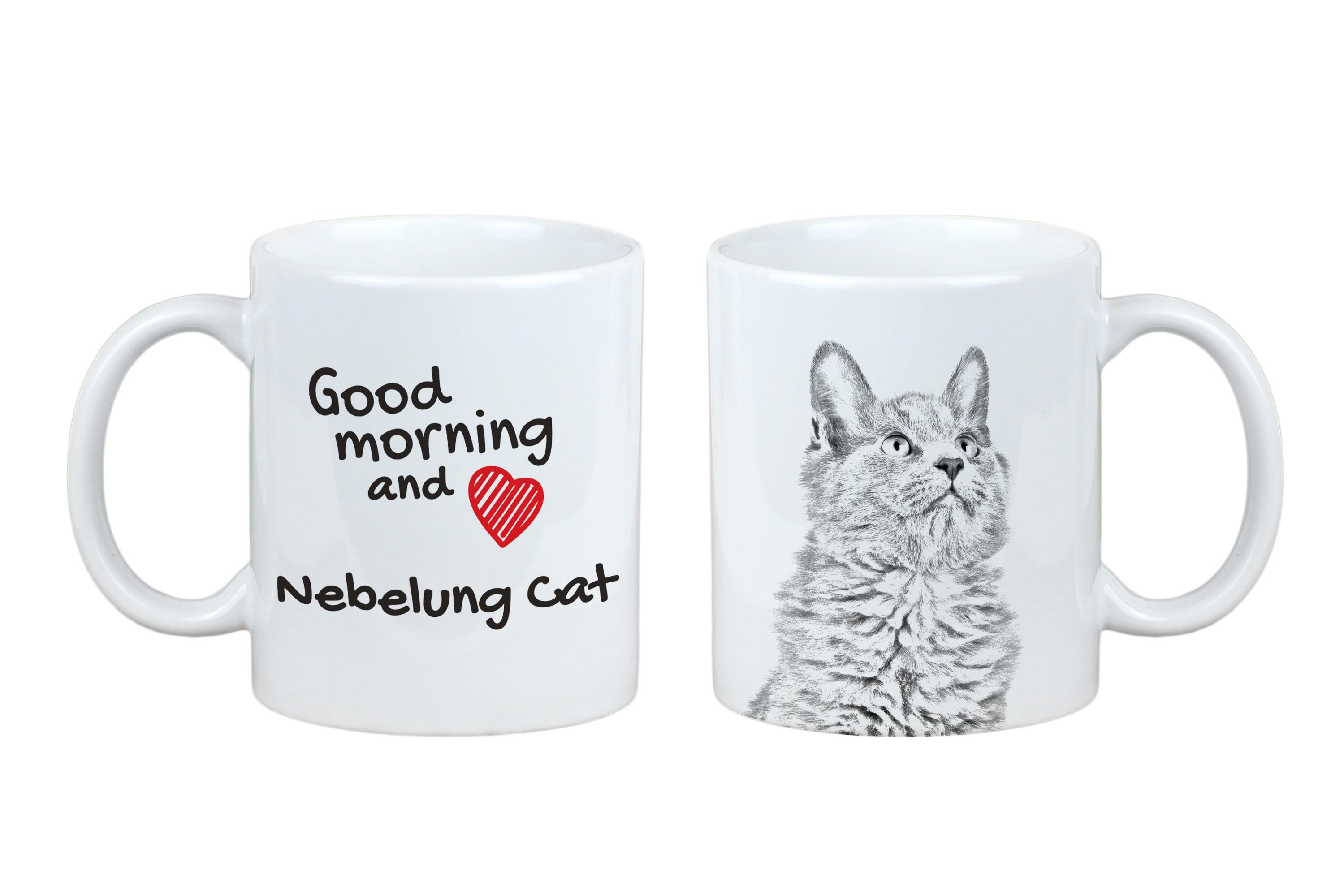 

Nebelung - cat mug, personalized mug with print, classic gift for everyone from the Art-Dog brand білий