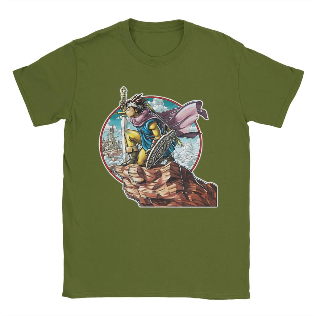 Anime Game Dragon Quest TShirt Summer  Cotton TShirts For Unisex Fashion Printed Tee Shirt Short Sleeve Street Style Tees