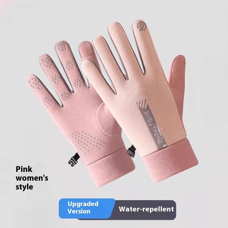 

1 пара женских водонепроницаемых термоперчаток, зимние перчатки для мужчин для холодной погоды, теплые перчатки для езды на велосипеде, снега, с сенсорным пальцем