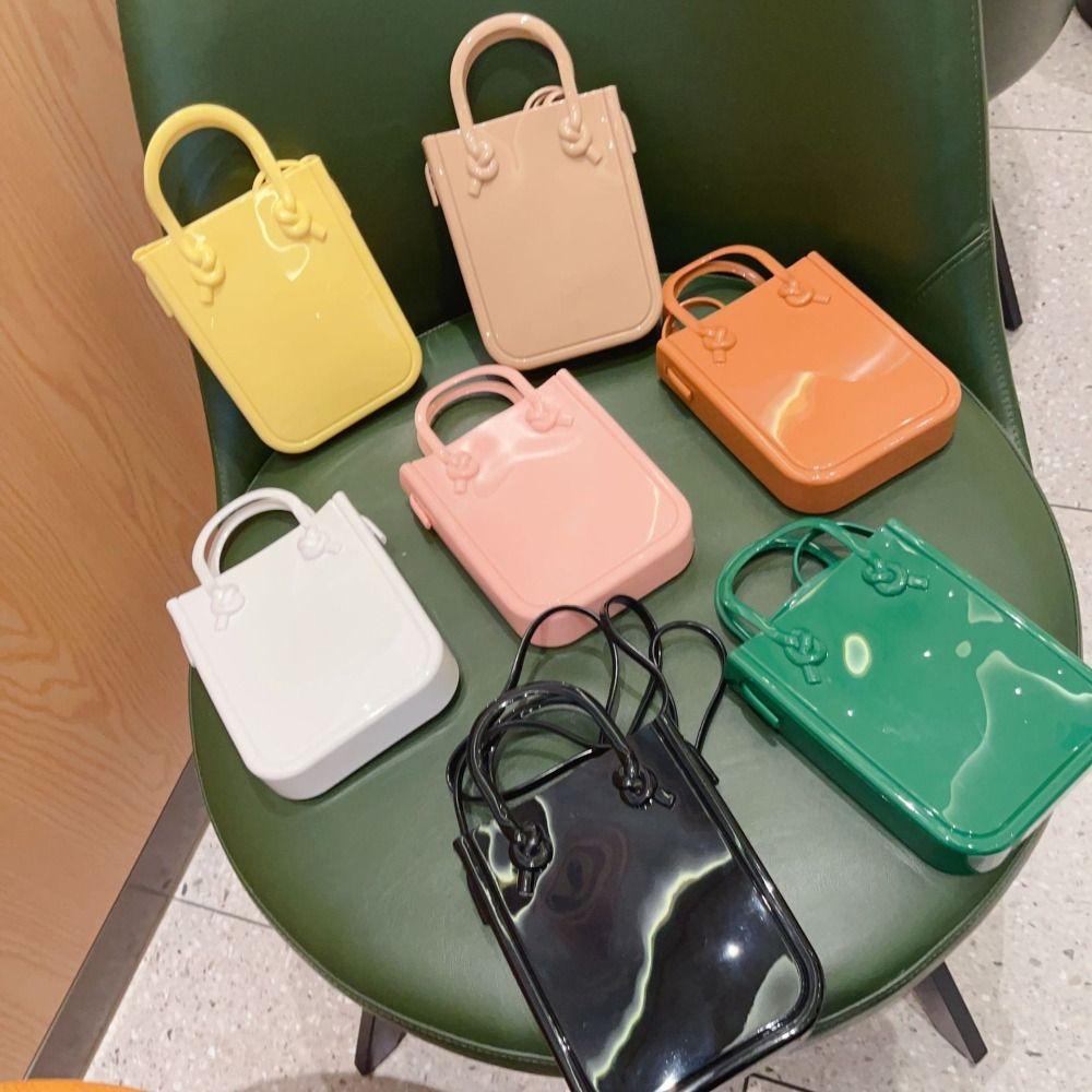 Leisure PVC Shoulder Bag Simple Mini Messenger Bag Fashion Storage Bag Mobile Phone Bag  Vacation