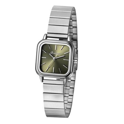 Cute Square Stainless Steel Adjustable Quartz Fashion Watch Perfect for or As a Gift for Her Women's Watch, Waterproof Strap, Length, Movement, -