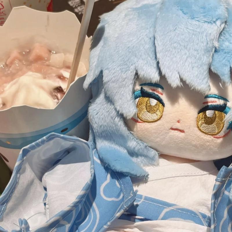 20cm Rimuru Tempest Plüschtier zum Verkleiden Baumwollpuppe mit Kleidung Spielzeug Anime Die Zeit, als ich als Schleim wiedergeboren wurde Geschenke