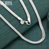 925 Sterling Silver 20/24 Inch 6mm Snake Chain Fashion Necklace Wedding Jewelry