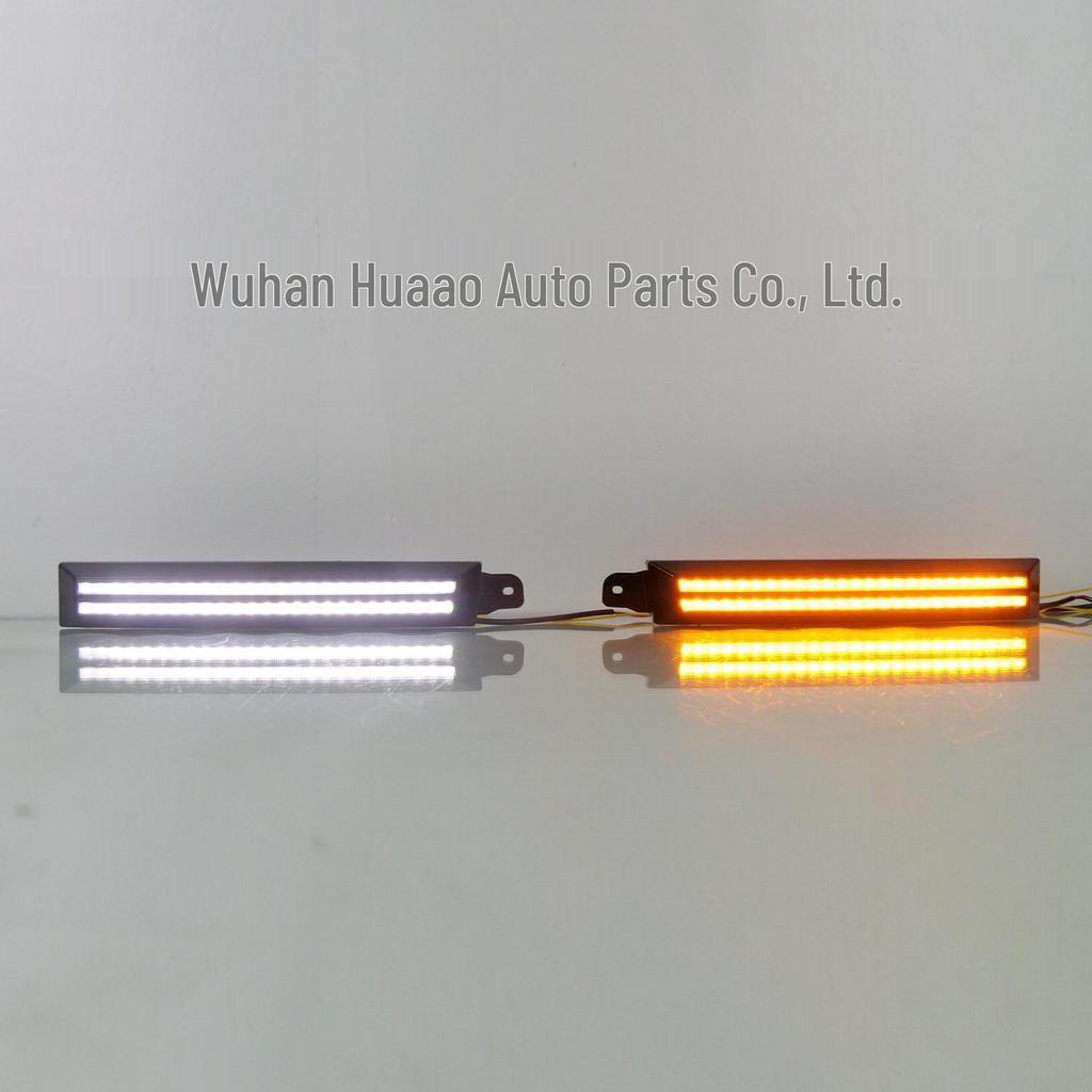 Compatible LED Daytime Running Lights with Sequential Turn Signals for 1996-2002 Toyota 4Runner - Includes Fog Lights and Headlight Decorative Strips.