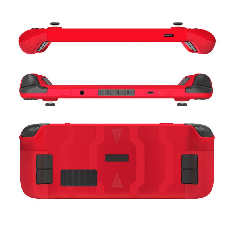 Silicone Case Kit Non-slip Protective Cover With Rocker Cap Touchpad Sticker Compatible For Steam