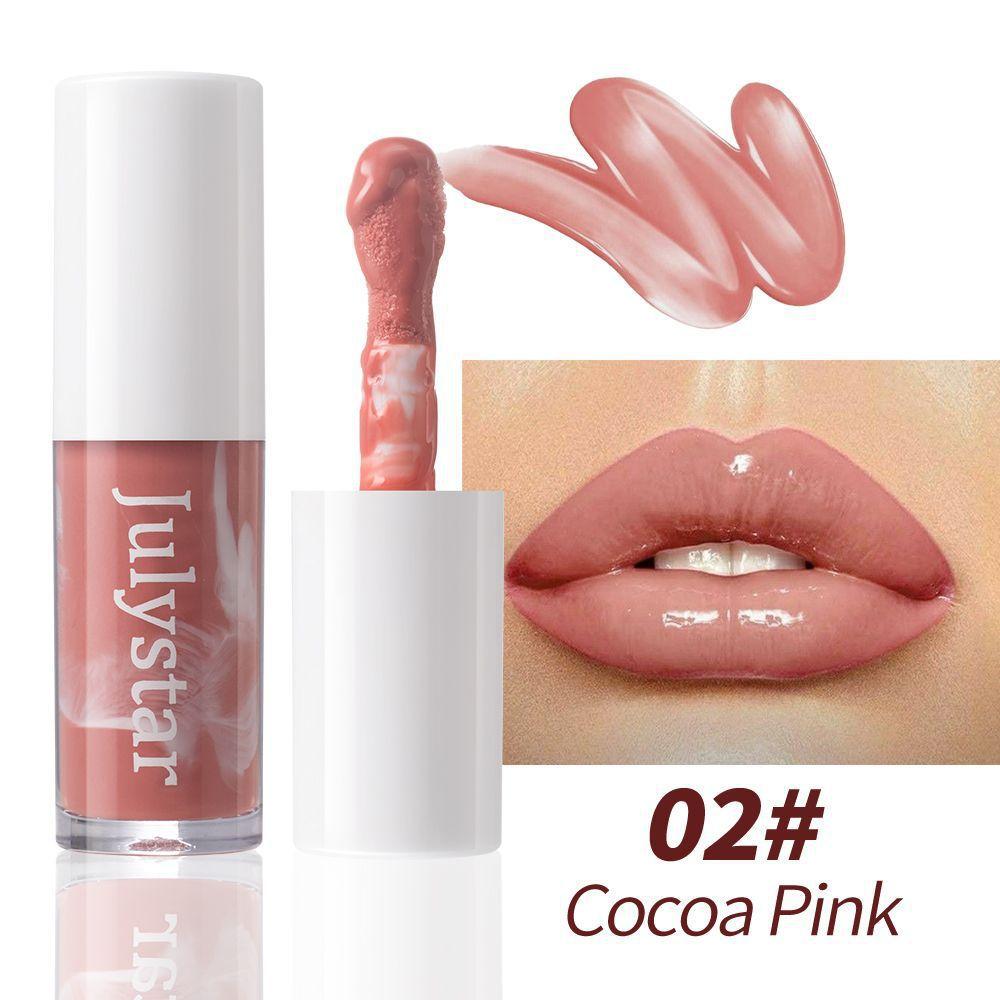 7 Color Mirror Brown Liquid Lipstick Waterproof Lasting Moisturizing Water Light Lip Gloss Non Stick Cup Lip Oil Makeup Cosmetic