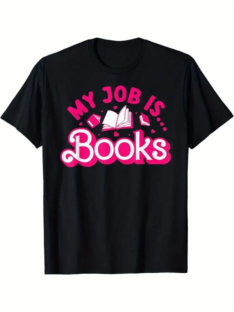 My Job is Books Pink Vintage Book Lover Gift Women039;s Librarian Men039;s T-Shirt Unisex T-Shirt S