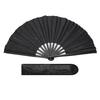 Ventilador de Mão Dobrável Grande Flash Crack Rave Fan com Suporte para Mulheres Clubes EDM e Dança Preto 13 polegadas (com coldre) Festivais, Festas, -