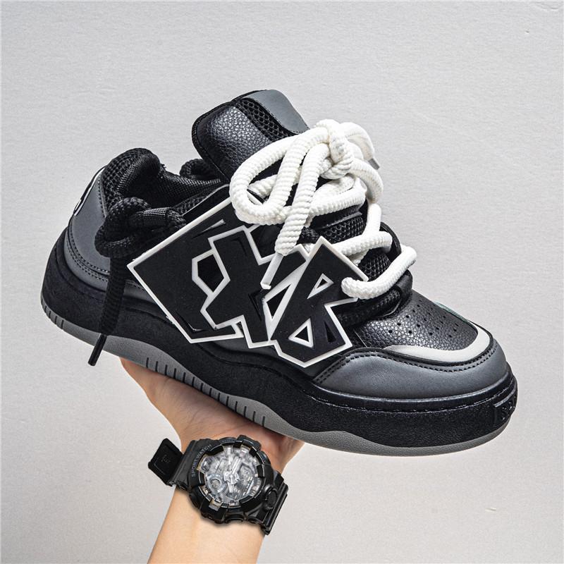 Trend Shoes For Men New Chunky Vulcanized Punk Shoes Sneakers Men 2024 Good Quality Street Style Sport Running Sneakers Men New