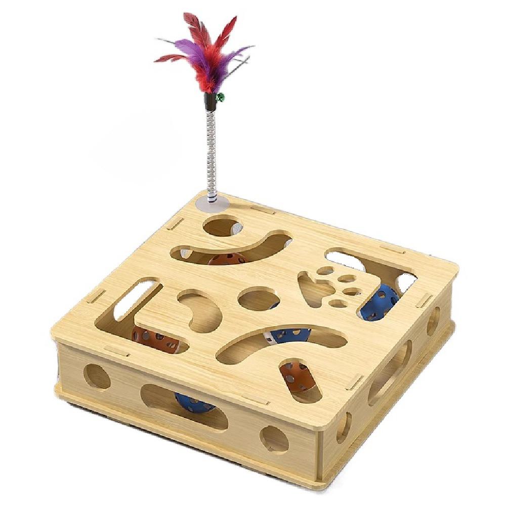 Detachable Interactive Cat Puzzle Box Creative Cat Exercise Toy Cat Teasing Box  Cat Supplies