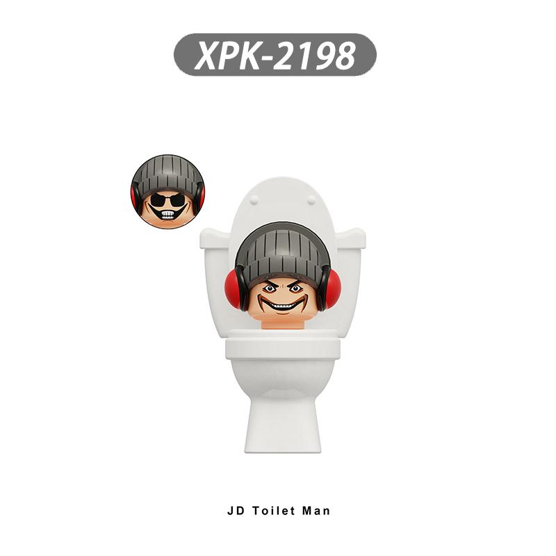 MOC Skibidi Toilet Man Vs Monitor Building Blocks The Audio and Camera Man Toys For Children Christmas Birthday Gift