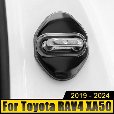 Toyota RAV4 XA50 Hibrit 2019 2020 2021 2022 2023 2024 RAV 4 Paslanmaz Araba Kapı Kilit Tokası Trim Kapak Koruma Paslanma Etiketi