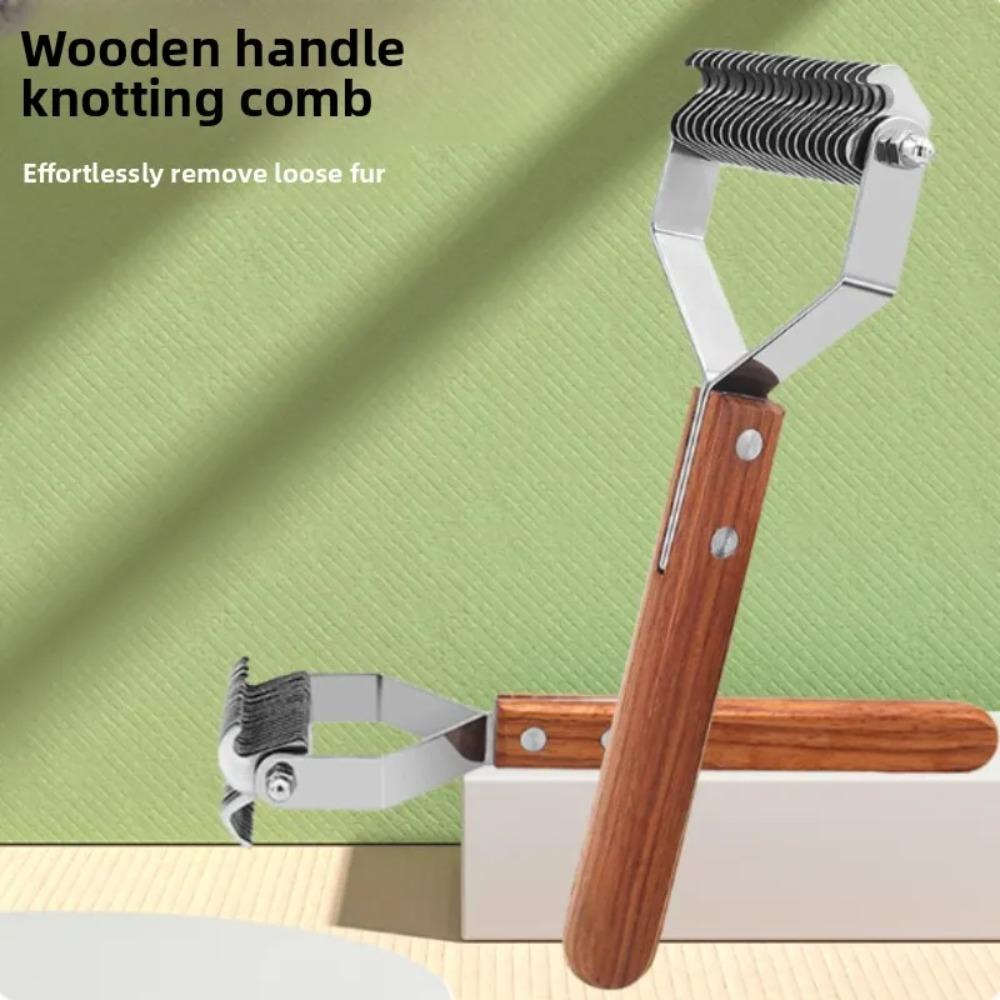 Golden Retriever Grooming Comb for Dogs, Hair Comb for Cats and Dogs, Anti-knotting Massage Comb, Non-slip Design