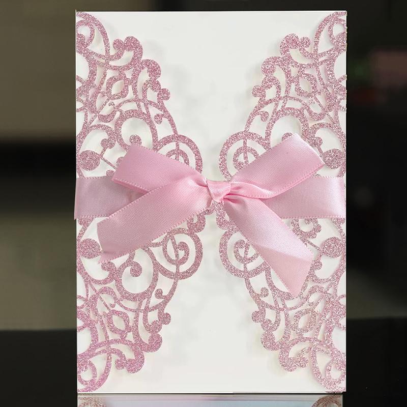 10 blätter Laser Schneiden Hochzeit Einladung Label Retro Hochzeit Braut Geschenk Karte Event Geburtstag Partei Liefert