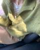 2025 Autumn/Winter Women's Wool Polo Collar Sweater, Korean Lapel Style, Versatile Solid Color Knitwear