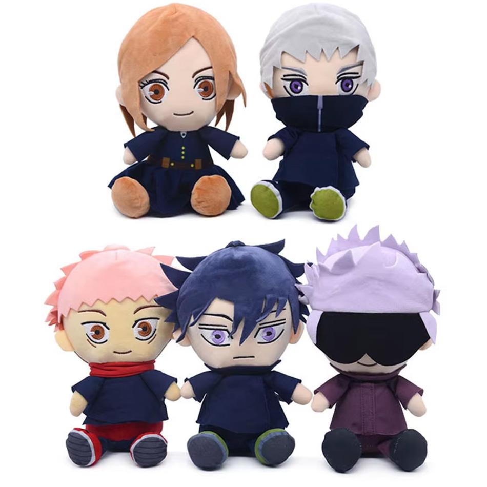 Plush Satoru Gojo Fushiguro Megumi Itadori Yuji Inumaki Toge Anime Figure Stuffed Kawaii Doll Children'S Gift Toy