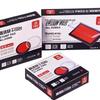 Signet Quick-Drying Red Ink Pad: Water-Based Round Metal Case for Finance & Office Use