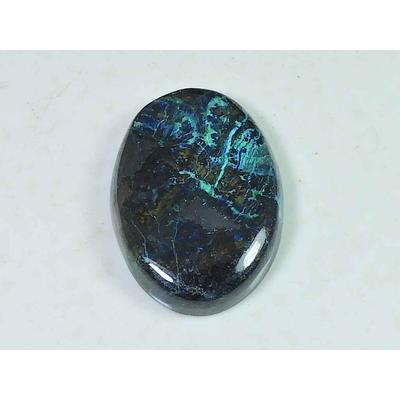 21X30X5MM Natural Shattuckite Oval Cabochon Loose Gemstone for Jewelry 45Cts SK-4506