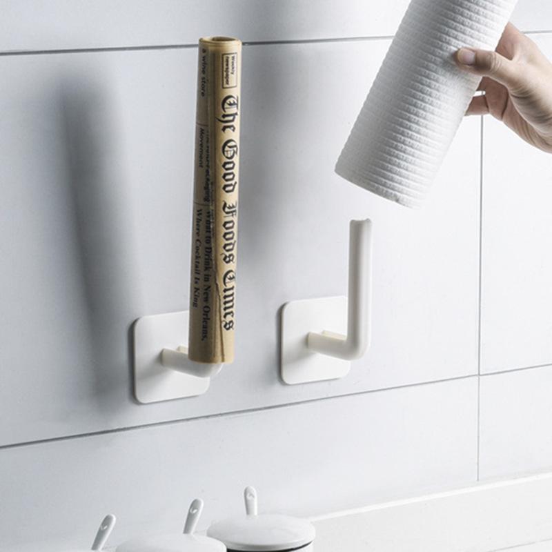 Punch-Free Multifunctional Storage Rack for Kitchen: Cutting Board, Pot Lid, Paper Towel, and Cup Holder