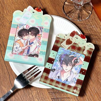 Kawaii Cake Acrylic Photo Frame for 3 Inch Kpop Idol Anime Card Strawberry Cake Protective Case Photocard Sleeves Wholesales