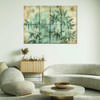 Canvas print, Bamboo Shoots With Flowers Pastel Background