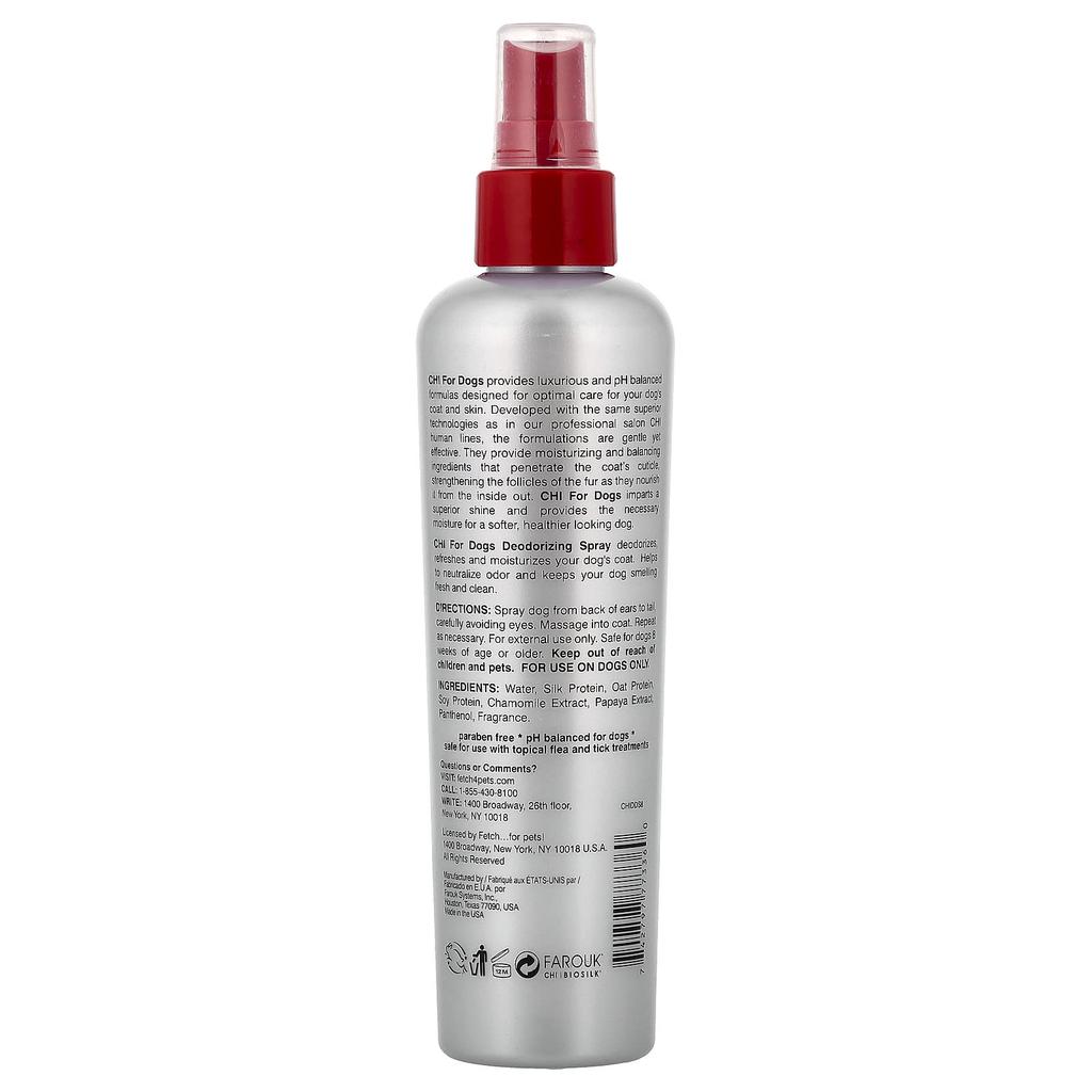 CHI für Hunde, Deodorierendes Spray, für Hunde, 237 ml (237 ml)