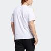 adidas Originals 3-Streifen Circle Sport Kurzarm-T-Shirt Herren Oberteile Weiß GD2122