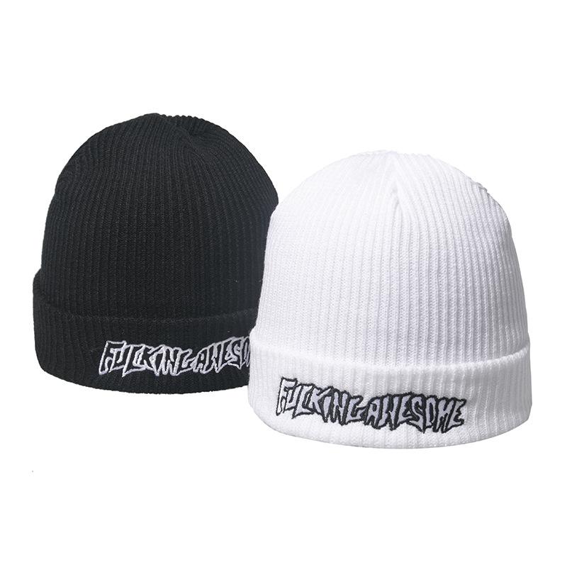 Pure cotton wool hat men's warm winter double-layer velvet knitted hat children's Korean version fashion ear protection bag head hat winter hat men