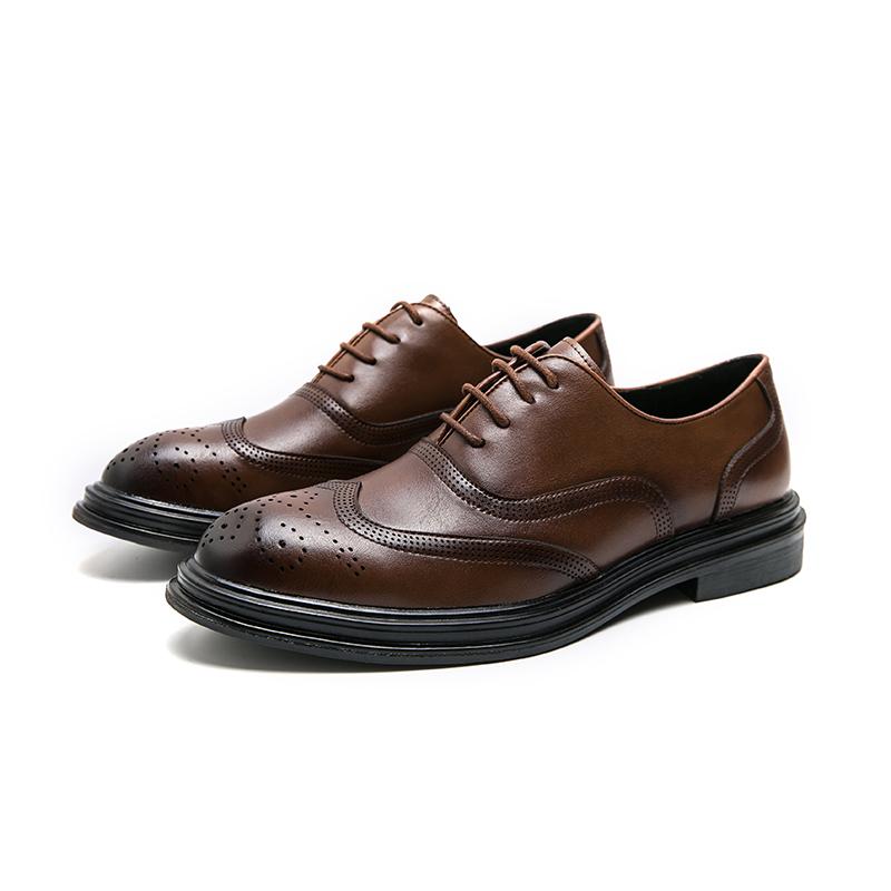 Fashion Leather Shoes Man Casual Loafers Luxury Design Slip on Male Dress Shoes Leisure Style Big Size Good Wear-resistant Sole