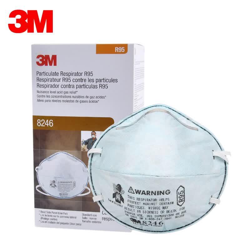 3M 8246CN R95 Acid Gas & Particulate Respirator One Size синий