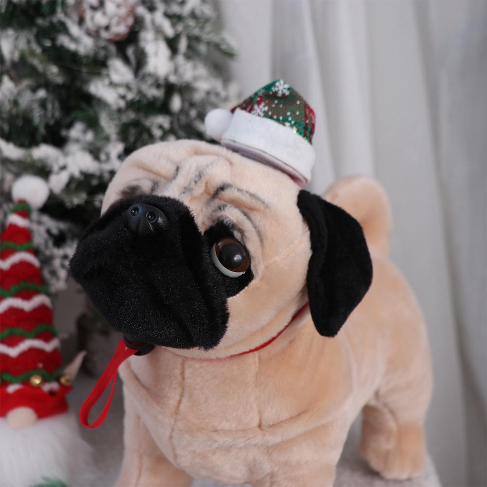 Decorative Xmas Cat Santa Hat Adjustable Puppy Christmas Hat Christmas Pet Hat  New Year