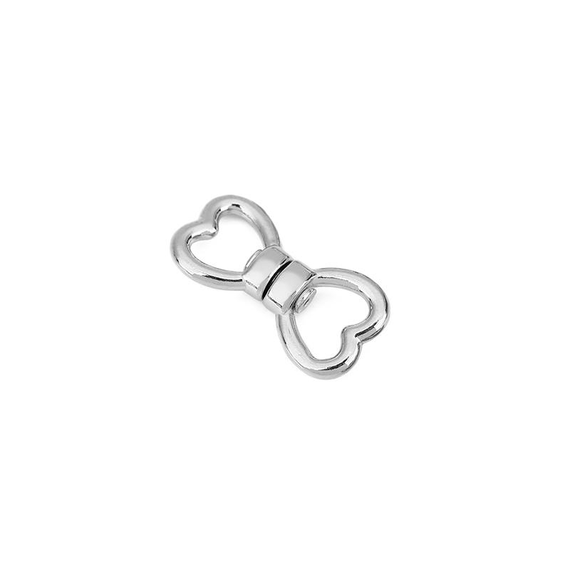 

5pcs PVD Stainless Steel Rotating Keyrings Keychains Accessories Never Fade Heart Key Ring Buckle Key Chain For Jewelry Making