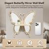 Acrylic Butterfly Wall Hanging Planter Shelf Wooden-Craft Home Decoration