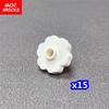 MOC Bricks Plant Petal Rose Flower Grass Tree Farm House Garden Accessories City View Country Building Blocks Children's Toys