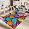 1PC clocks colorful Extra Large Non Slip Floor carpet, Office, family, Studio   Large Area Rug Indoor Rugs, Bold Statement Piece